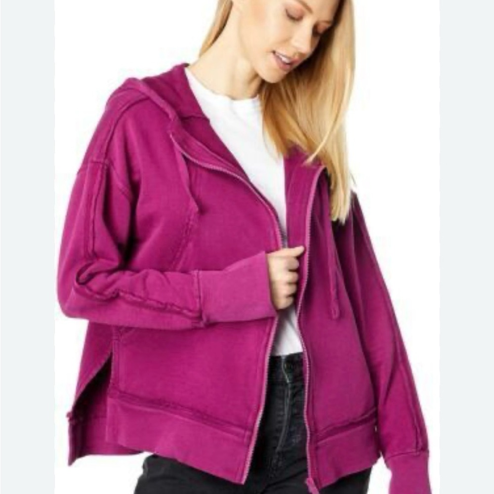 Free People FP Movement Pink Hoodie -Women’s Large